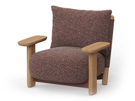 Кресло Milos Wood Lounge Chair_0