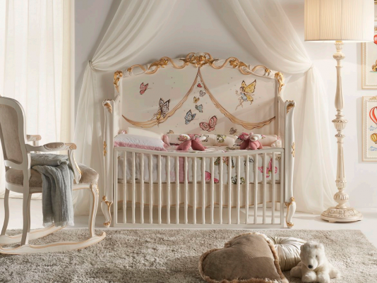 Украшение детской кроватки для новорожденных - 71 фото