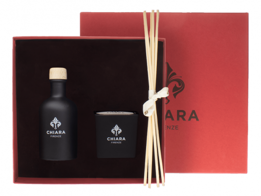 Итальянский аромат для дома Nero di bacco 100 + aroma candle