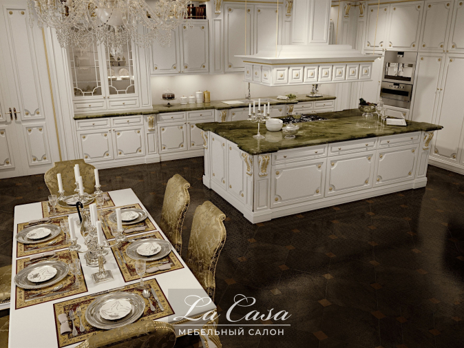 Кухня Romantica Ivory and gold - купить в Москве от фабрики Modenese Gastone из Италии - фото №3
