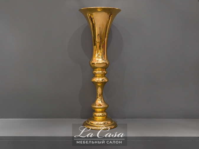 Фото декор Gold (ваза) от фабрики Lorenzon золотая общий вид - фото №1