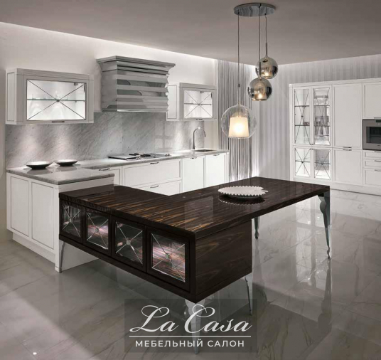 Кухня Luxury Glam Telaio Silver - купить в Москве от фабрики Aster Cucine из Италии - фото №2