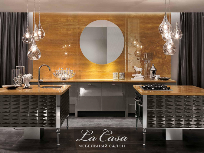 Кухня Luxury Glam Cuspide Laccato - купить в Москве от фабрики Aster Cucine из Италии - фото №1