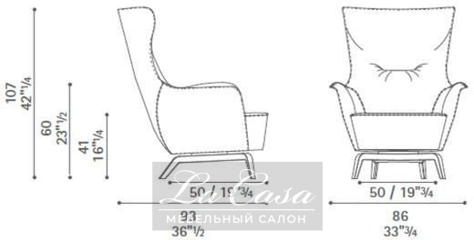 Кресло Mamy Blue - купить в Москве от фабрики Poltrona Frau из Италии - фото №16