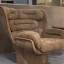Фото кресла Elda office от фабрики Longhi вид справа коричневое - фото №3