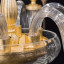 Фото лампы Empire/6 от фабрики Lux Illuminazione деталь 2 золотая прозрачная - фото №3